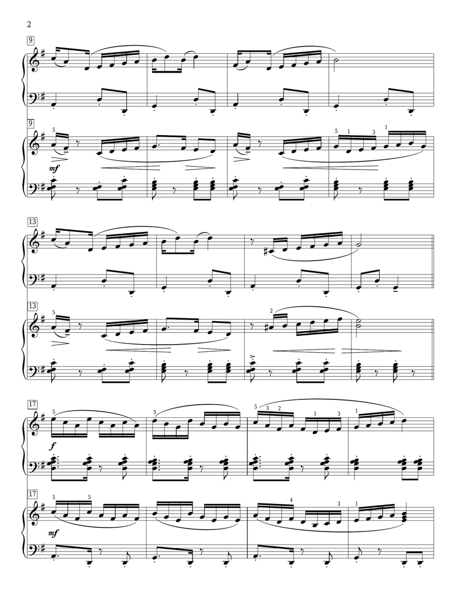 Carnival In Rio Piano Duet scores gallery preview page 2