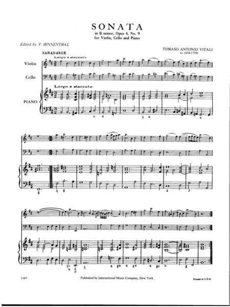 Sonata In D Minor, Opus 4, No. 9