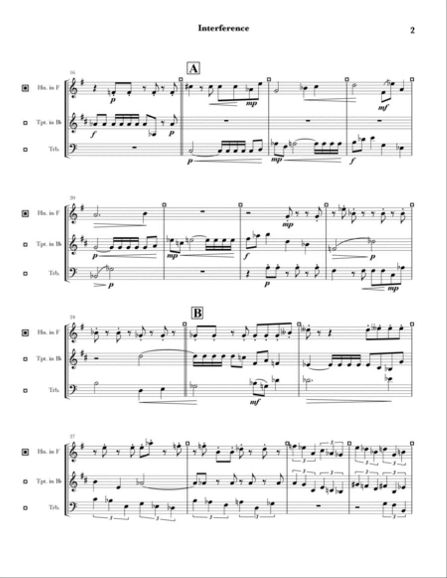 Interference Interference Chamber Music scores gallery preview page 2