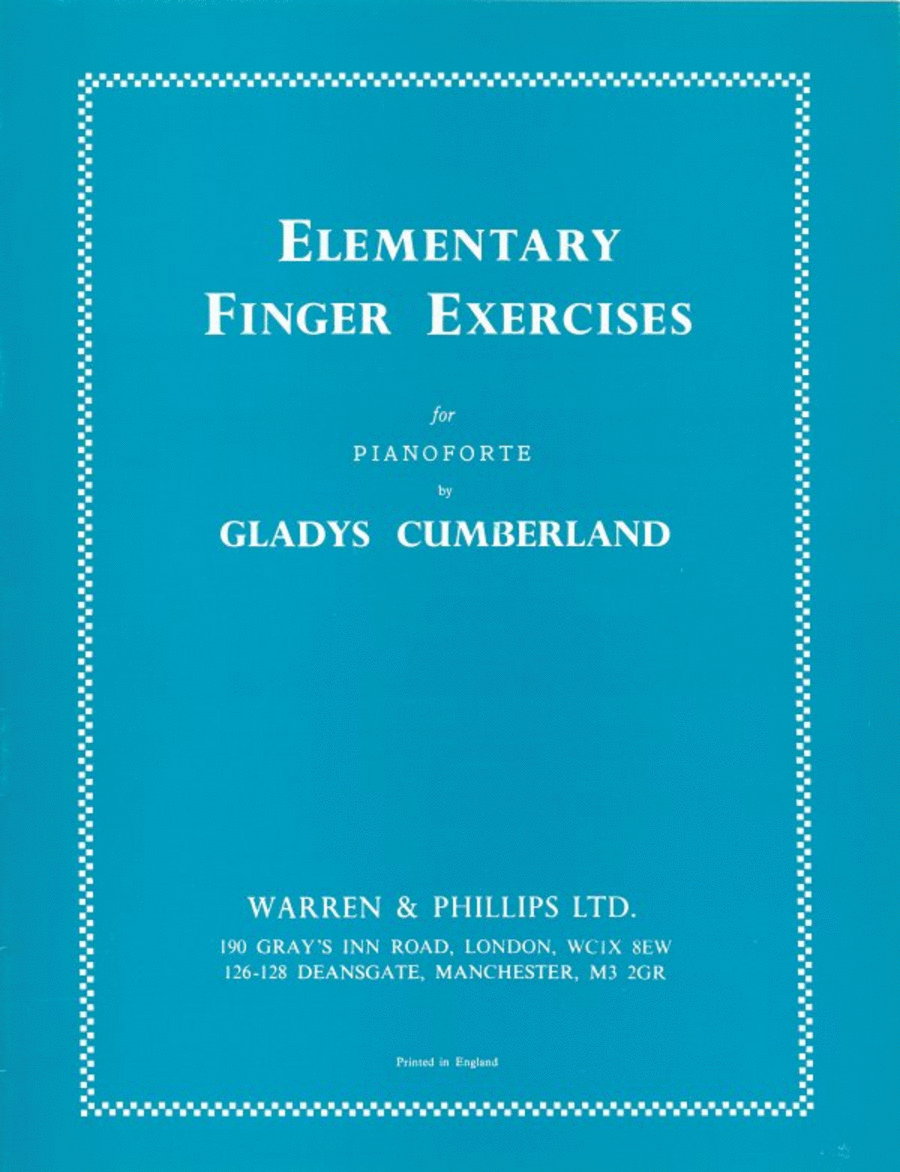 Elementary Finger Exercises Piano Method scores gallery preview page 1
