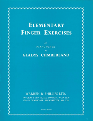 Book cover for Elementary Finger Exercises