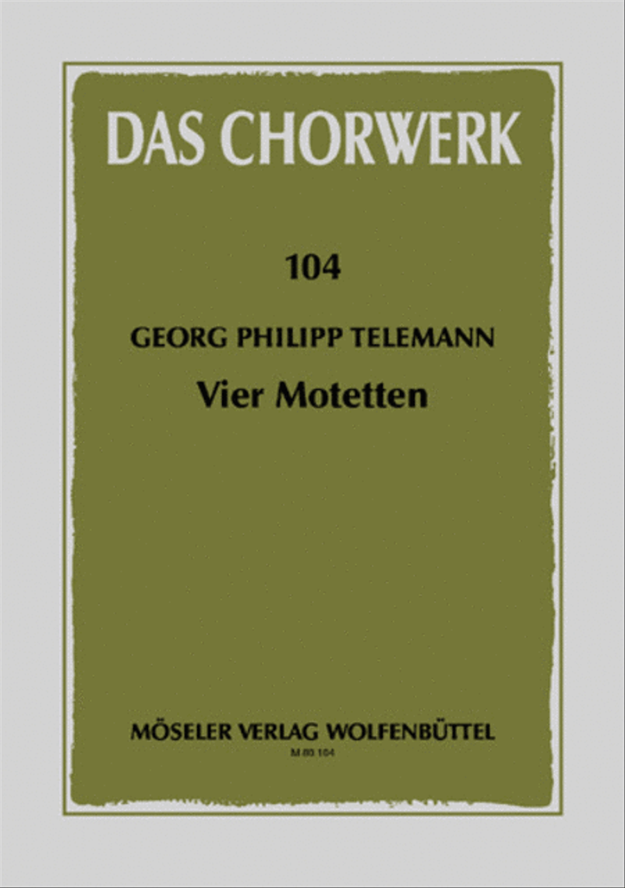 Vier Motetten Mixed Choir scores gallery preview page 1