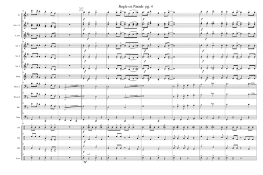 Jingle On Parade Marching Band - Sheet Music page 5