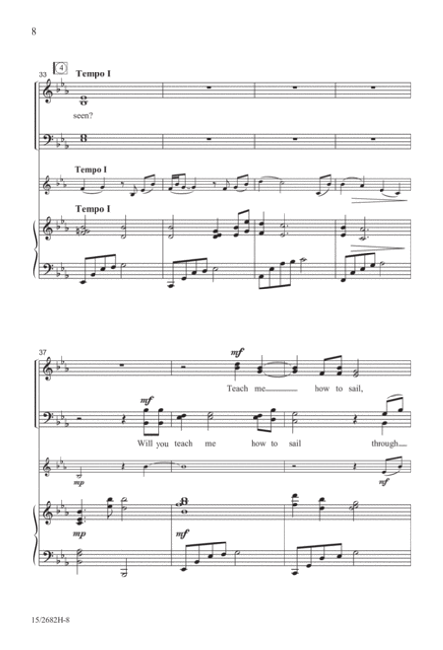 Will You Teach Me? 4-Part scores gallery preview page 8