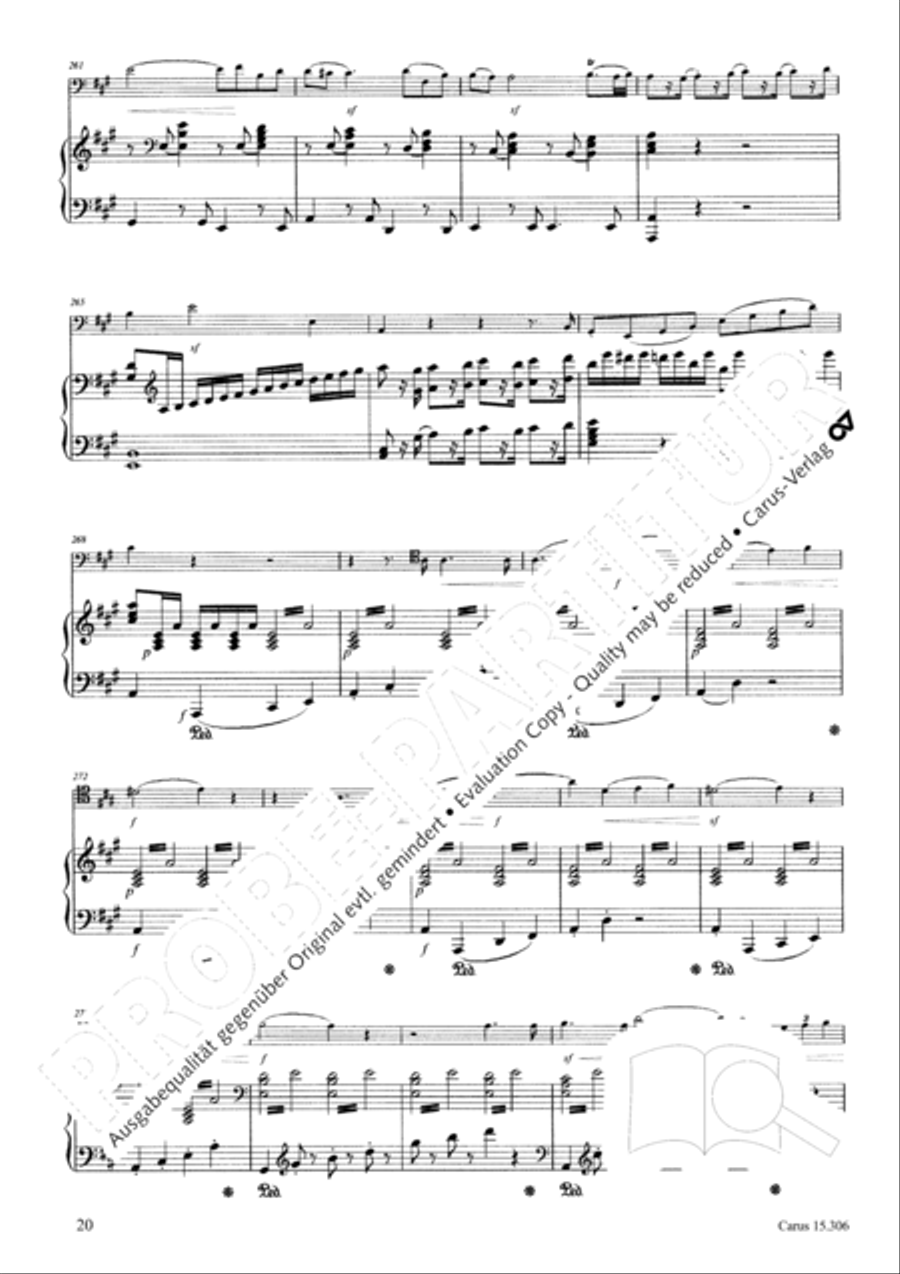 Grand Duo fur Violoncello und Klavier String Duet scores gallery preview page 21