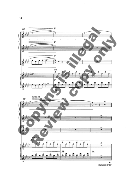 Songs for Women's Voices: 5. In Autumn (Choral Score) image number null