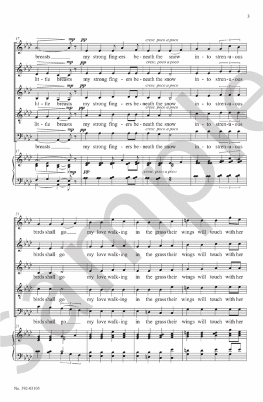 4 e e cummings Songs SSATB scores gallery preview page 5