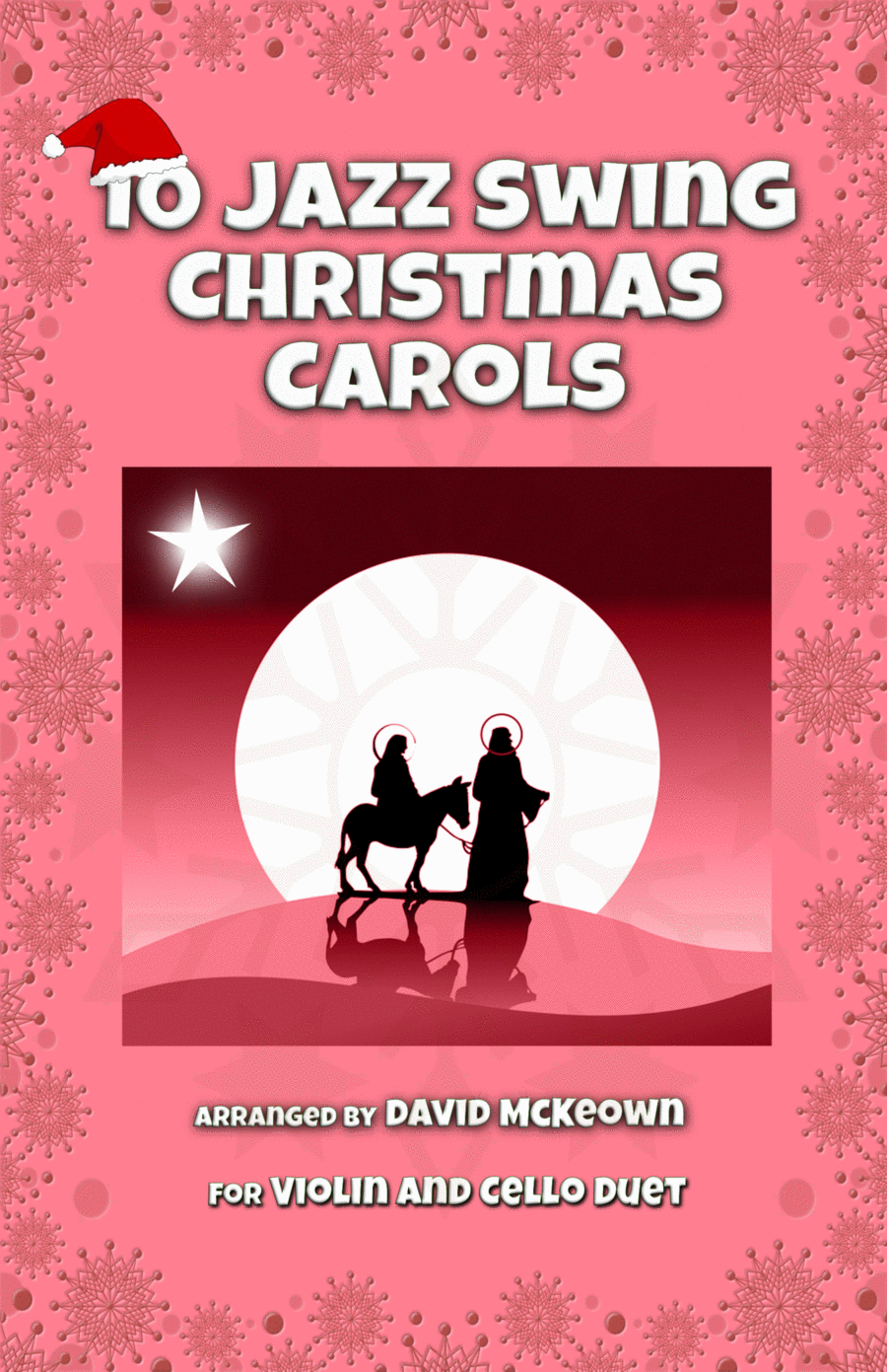 10 Jazz Swing Carols for Violin and Cello Duet String Duet scores gallery preview page 1
