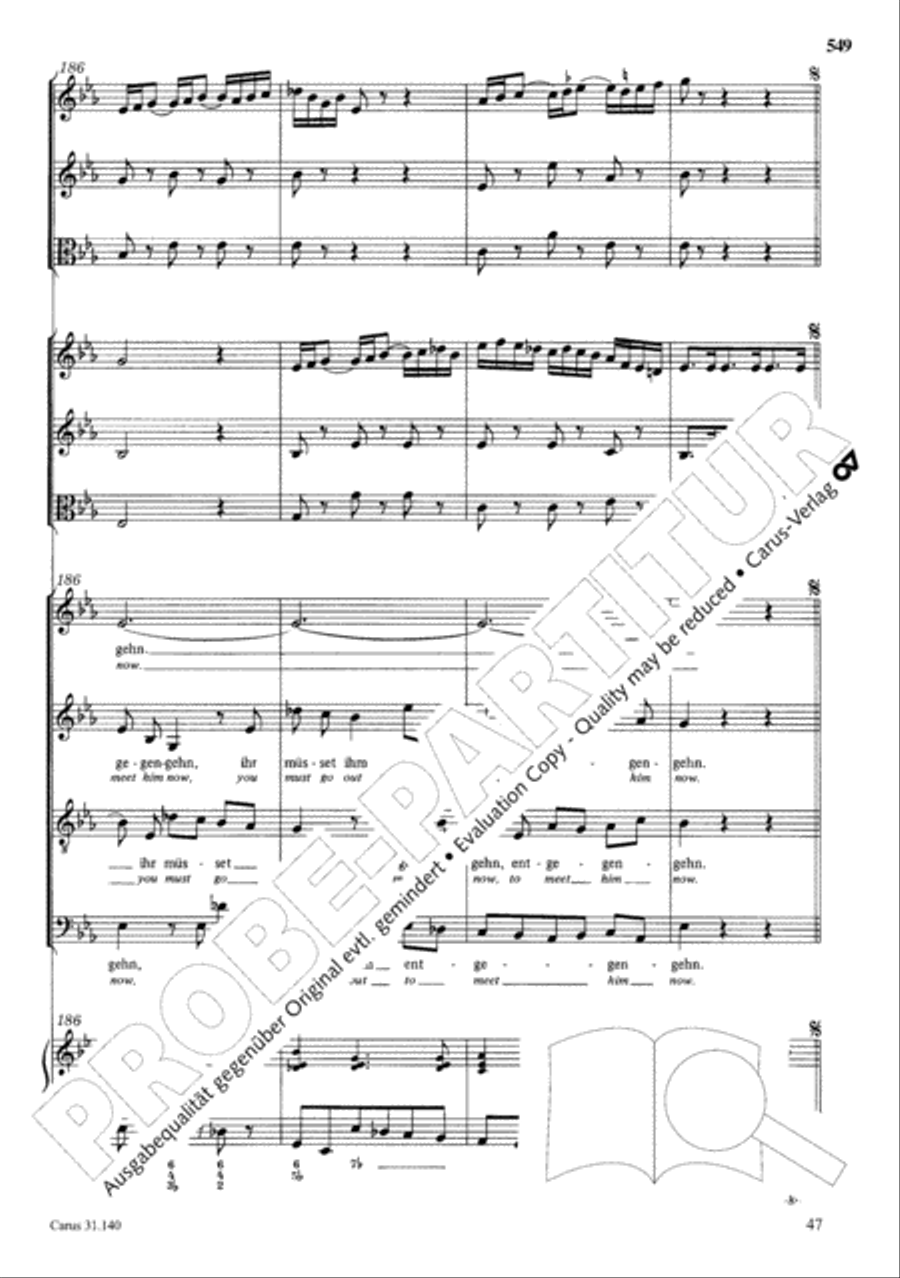 The Complete Sacred Vocal Works (Das geistliche Vokalwerk) Voice scores gallery preview page 550