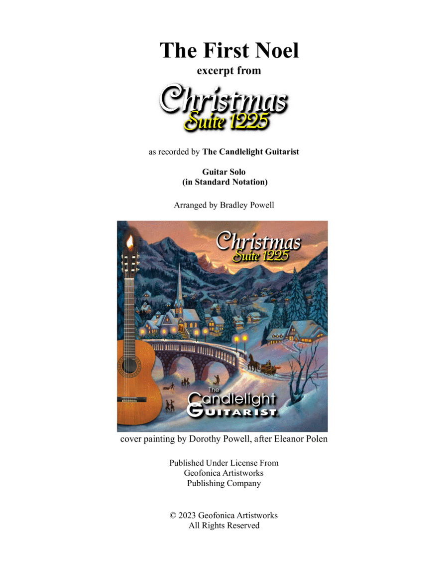 The First Noel Acoustic Guitar scores gallery preview page 1