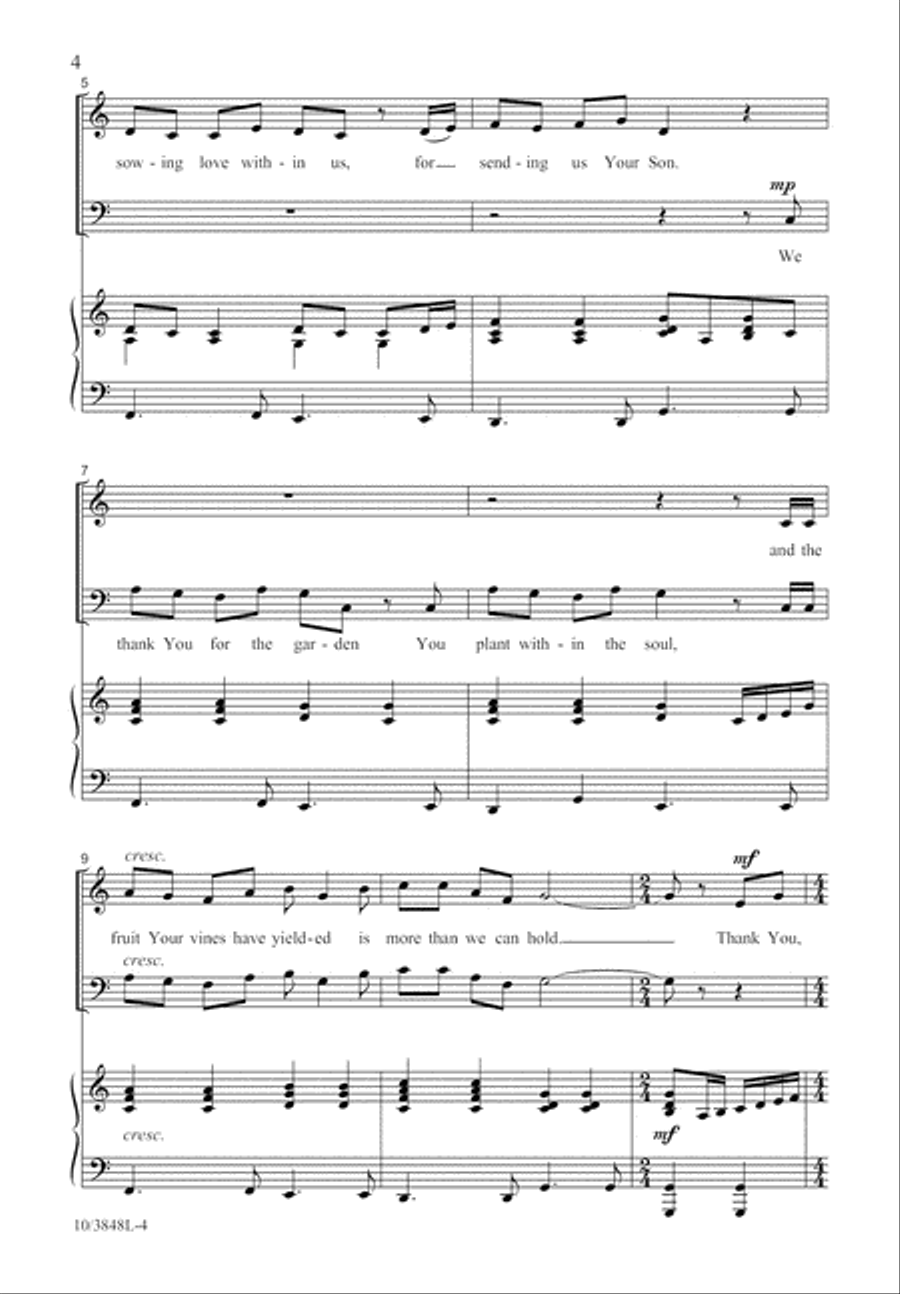 A Thanksgiving Garden 2-Part scores gallery preview page 4