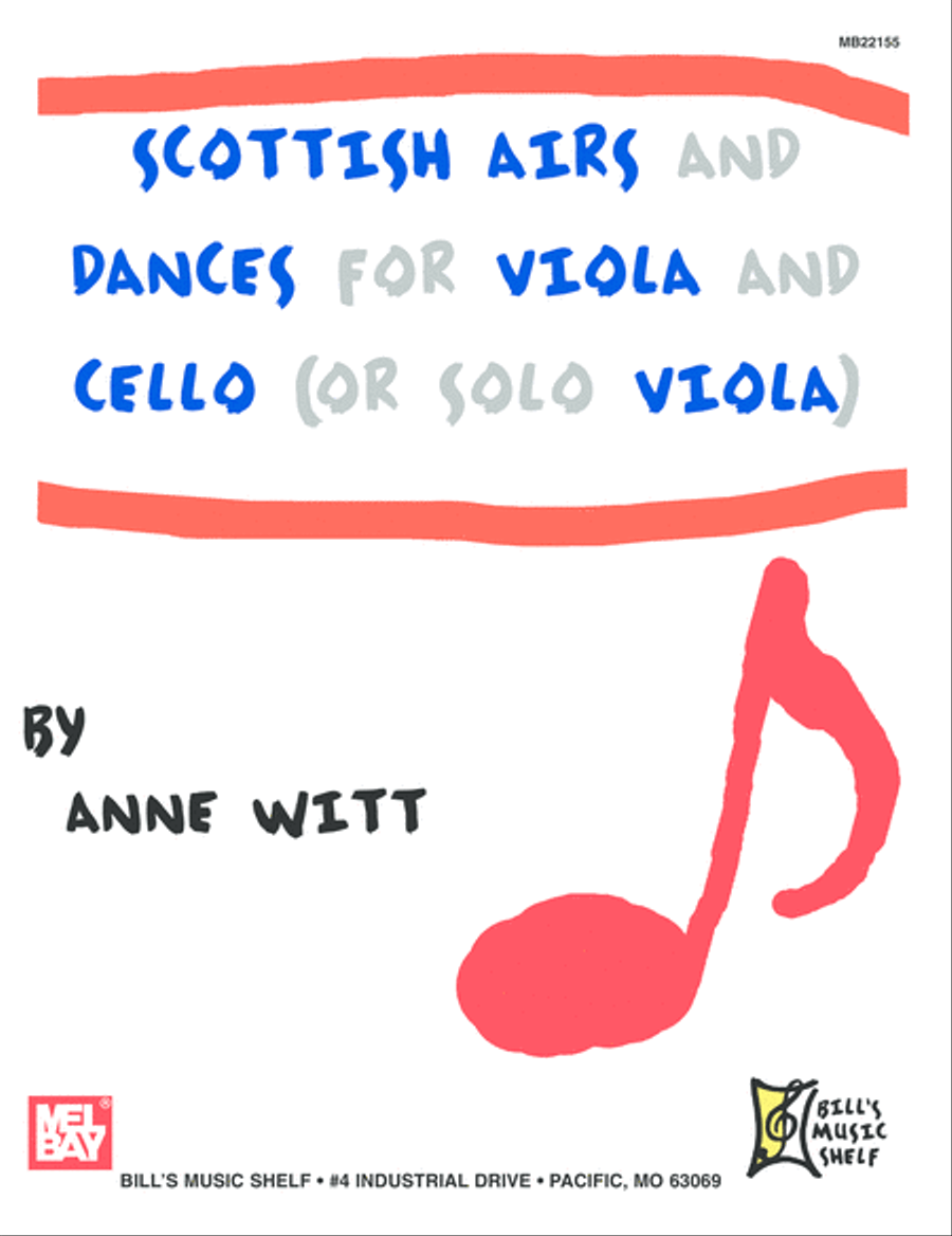 Scottish Airs and Dances for Viola & Cello (or Solo Viola) Cello scores gallery preview page 1