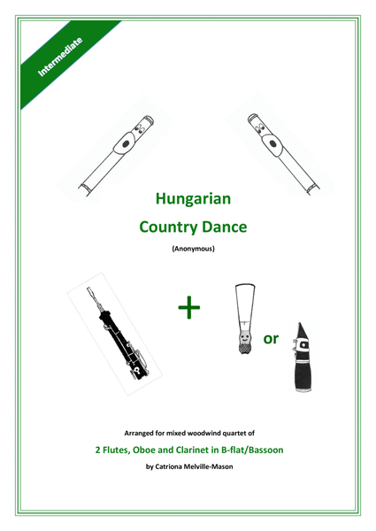 Hungarian Country Dance - 2 flutes, oboe and clarinet/bassoon image number null