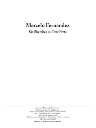 Book cover for Six Sketches in Four Frets