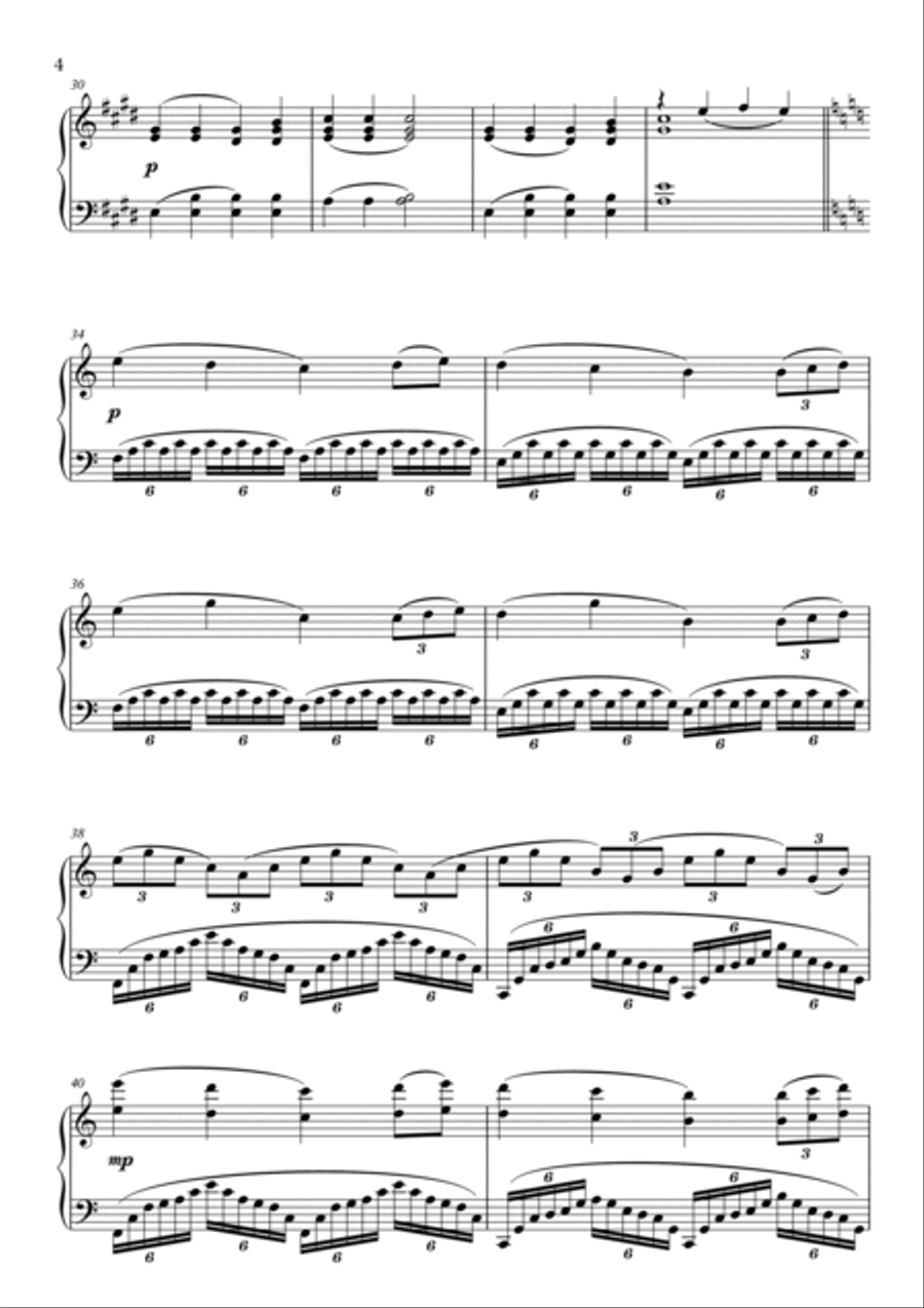 Transcendência Piano Solo scores gallery preview page 4