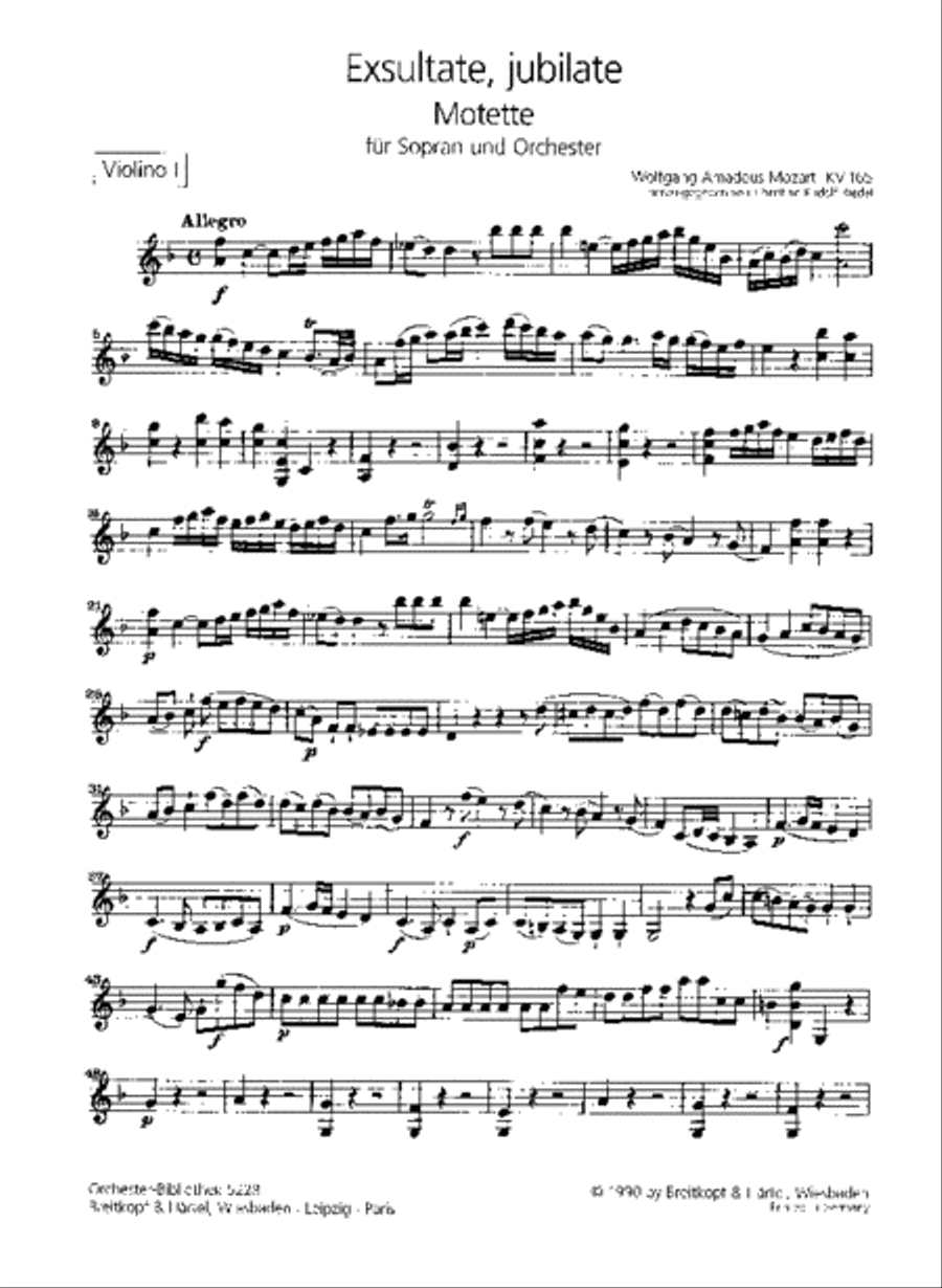 Exsultate, jubilate K. 165 (158a)