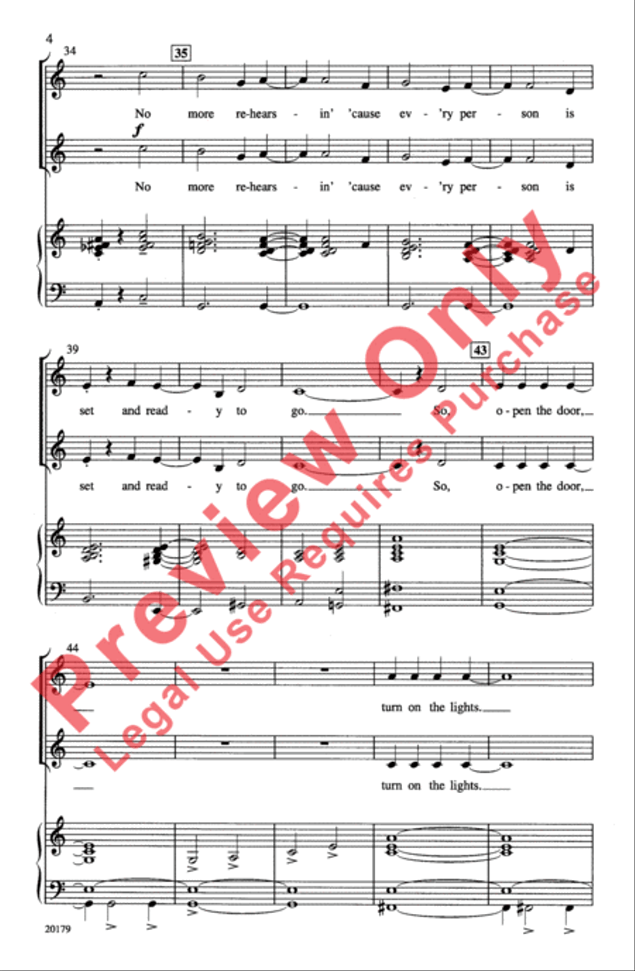 We're Gonna Put On a Show 2-Part scores gallery preview page 4