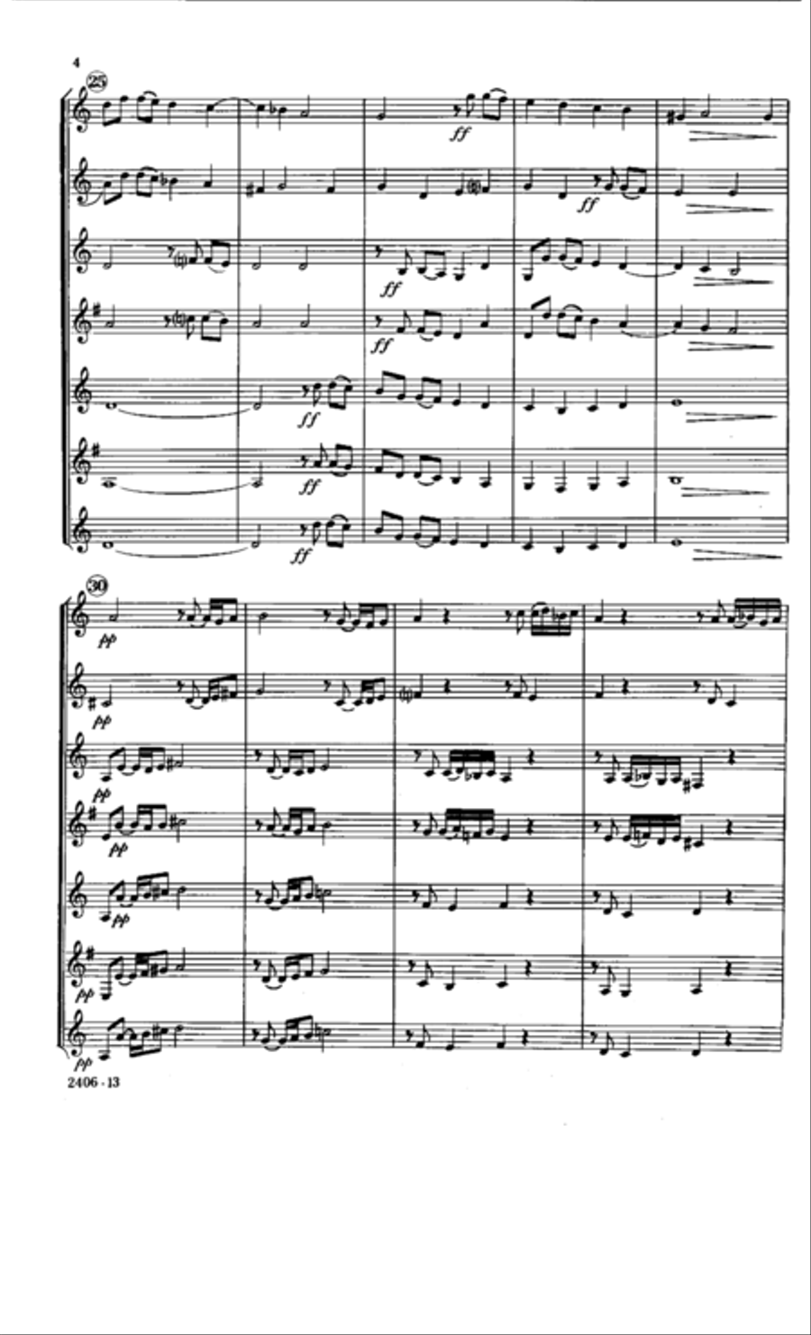 Canzona per Sonare No. 2 Clarinet Choir scores gallery preview page 5