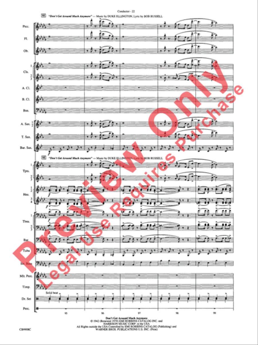 Swing's the Thing Concert Band scores gallery preview page 25