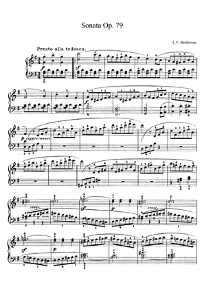 Beethoven Sonata No. 25 Op. 79 in G Major 'Cuckoo'