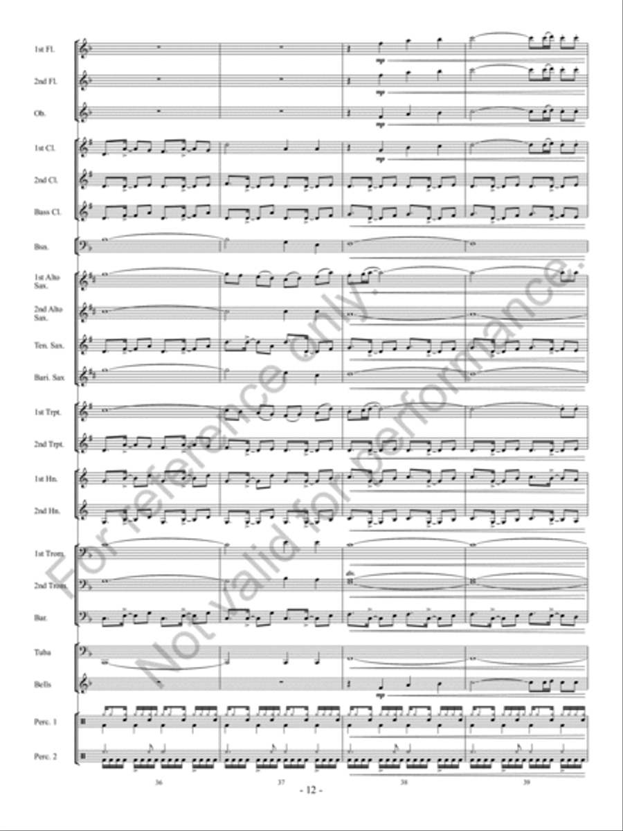 Partay! Concert Band scores gallery preview page 13