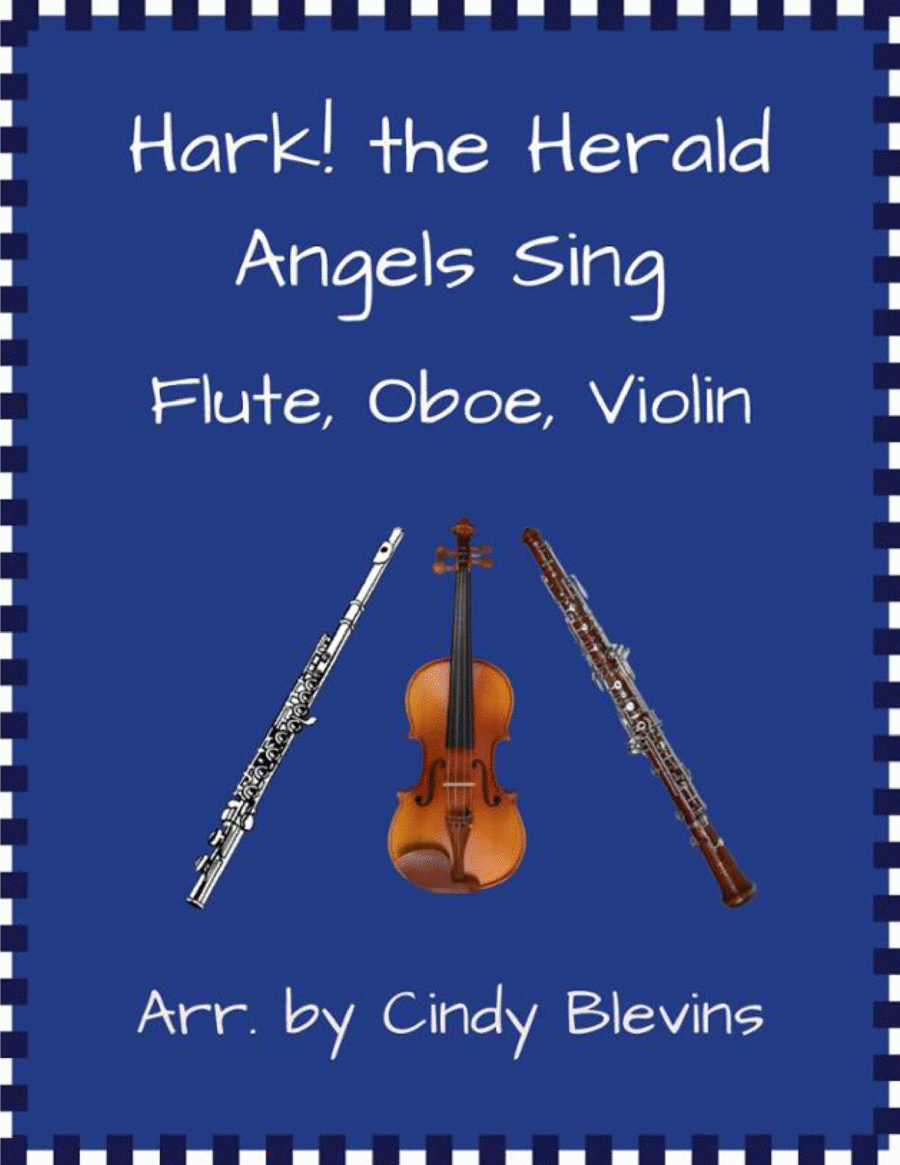 Hark! The Herald Angels Sing, for Flute, Oboe and Violin image number null