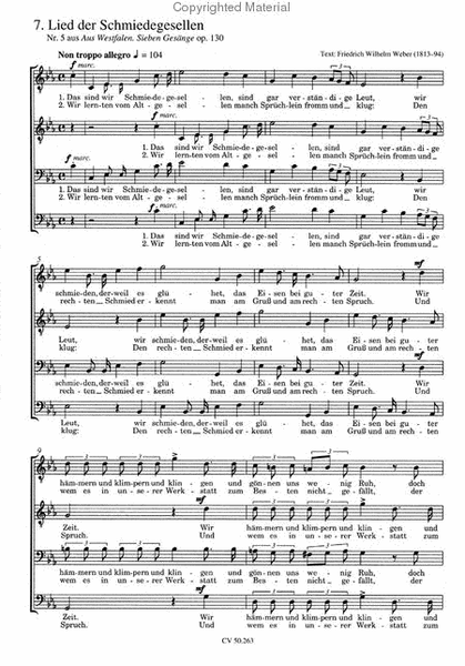 Weltliche Musik fur Mannerchor a cappella