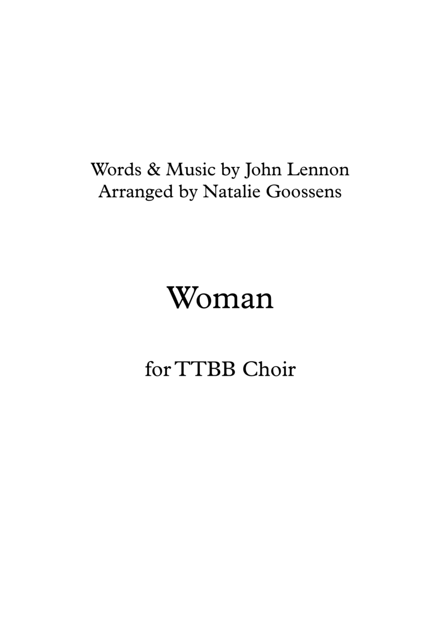 Woman TTBB scores gallery preview page 1