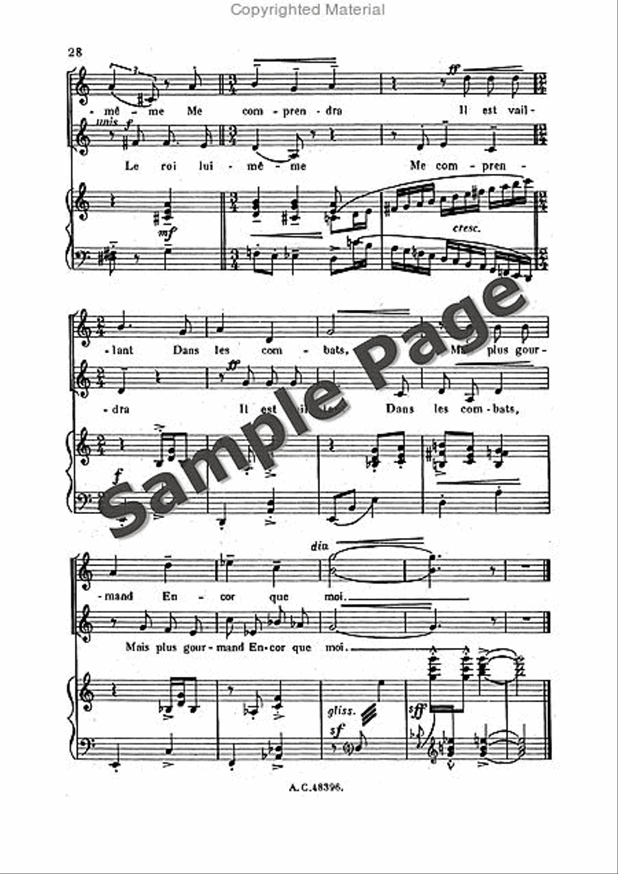 Bernier R Sortileges Ingenus (ep) Women's Choir scores gallery preview page 29