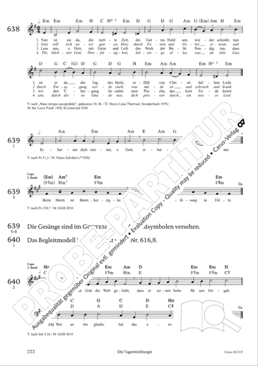 Gitarrenbuch zum Gotteslob Guitar scores gallery preview page 206