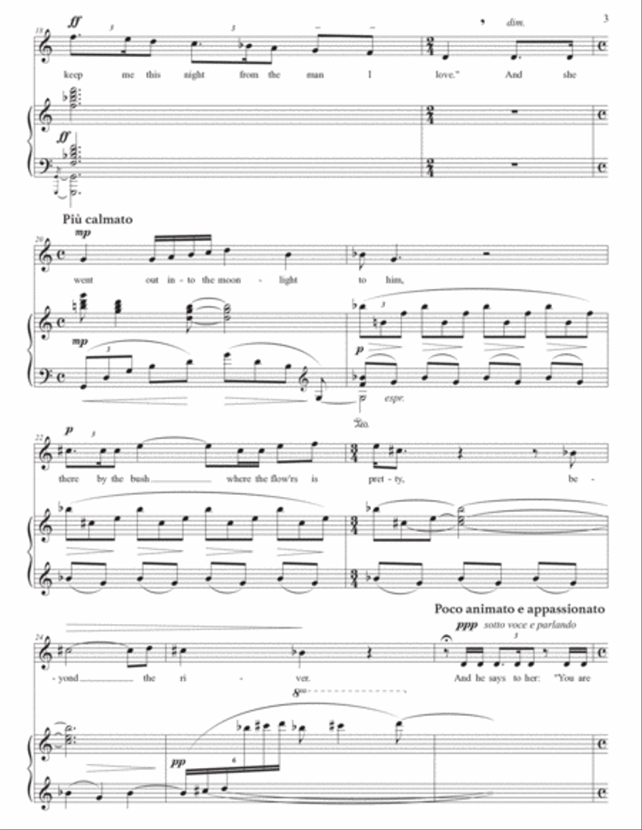 CLARKE: The Seal man (transposed up a whole step) Voice scores gallery preview page 4