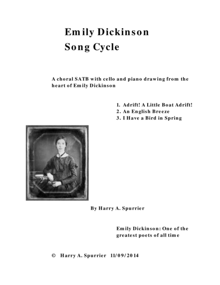 Emily Dickinson Song Cycle image number null
