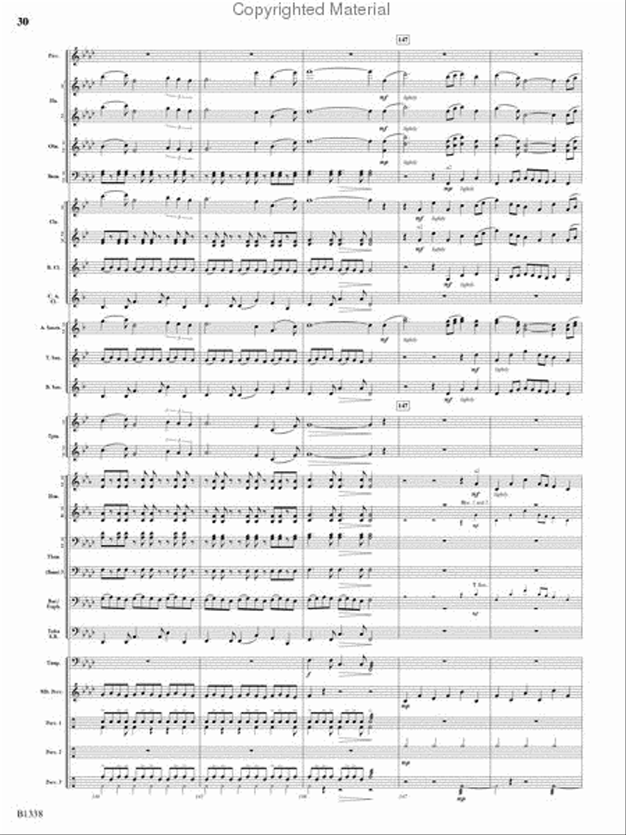 Rock Springs Saga Rock Springs Saga Concert Band scores gallery preview page 28