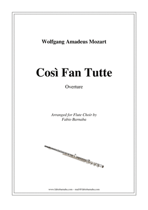 Book cover for Così Fan Tutte by Mozart - Overture for Flute Choir