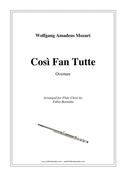 Così Fan Tutte by Mozart - Overture for Flute Choir image number null
