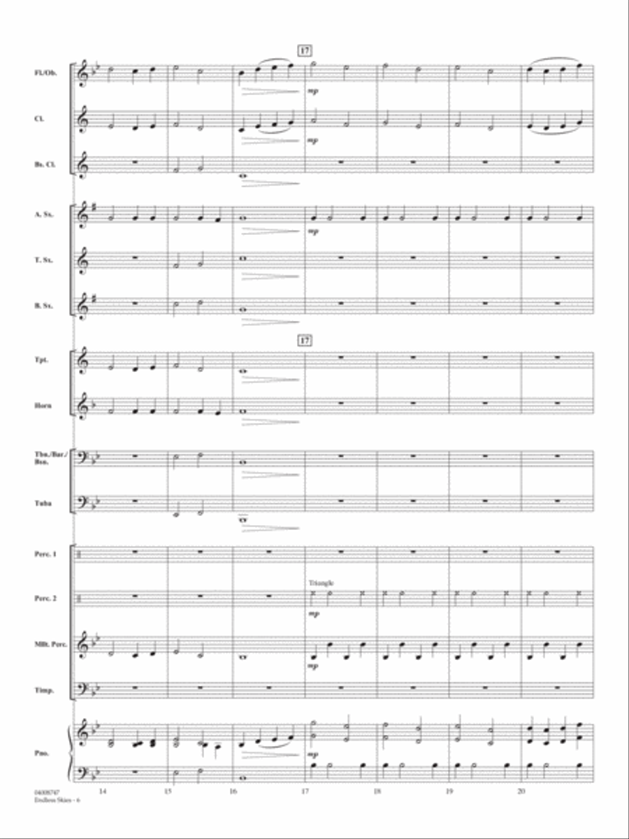 Endless Skies - Conductor Score (Full Score) Concert Band scores gallery preview page 5