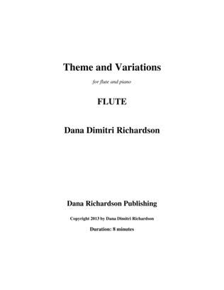 Theme and Variations for flute and piano- flute part
