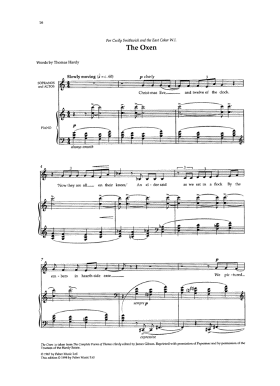Three Carols Women's Choir scores gallery preview page 4