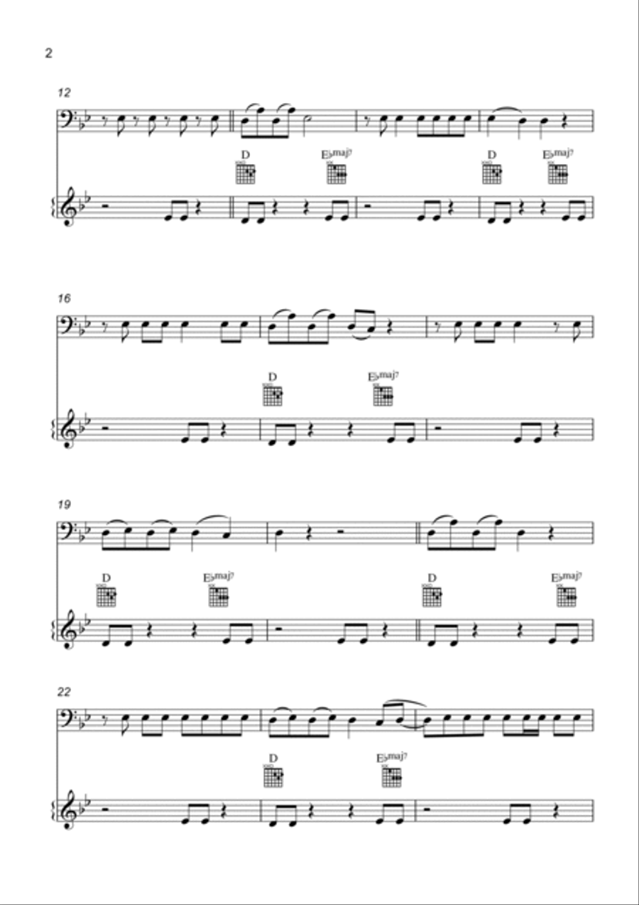 Unholy Piano scores gallery preview page 2