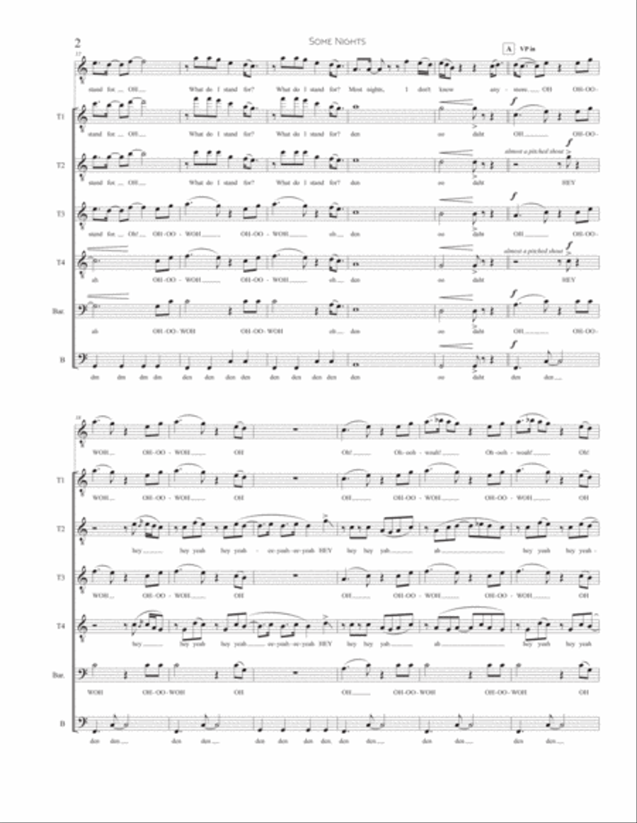Some Nights Some Nights TTBB scores gallery preview page 2