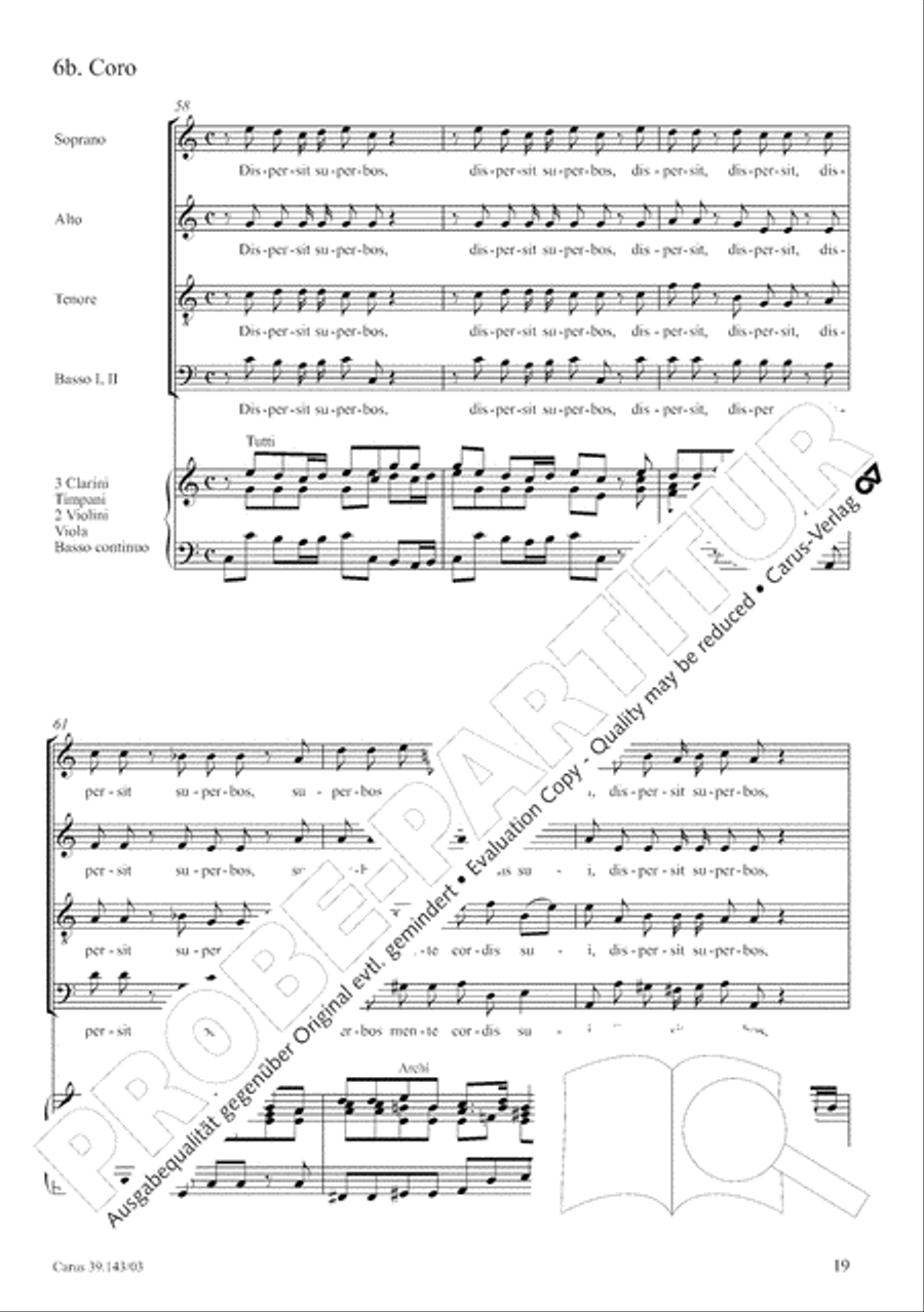Magnificat in C major 4-Part scores gallery preview page 20