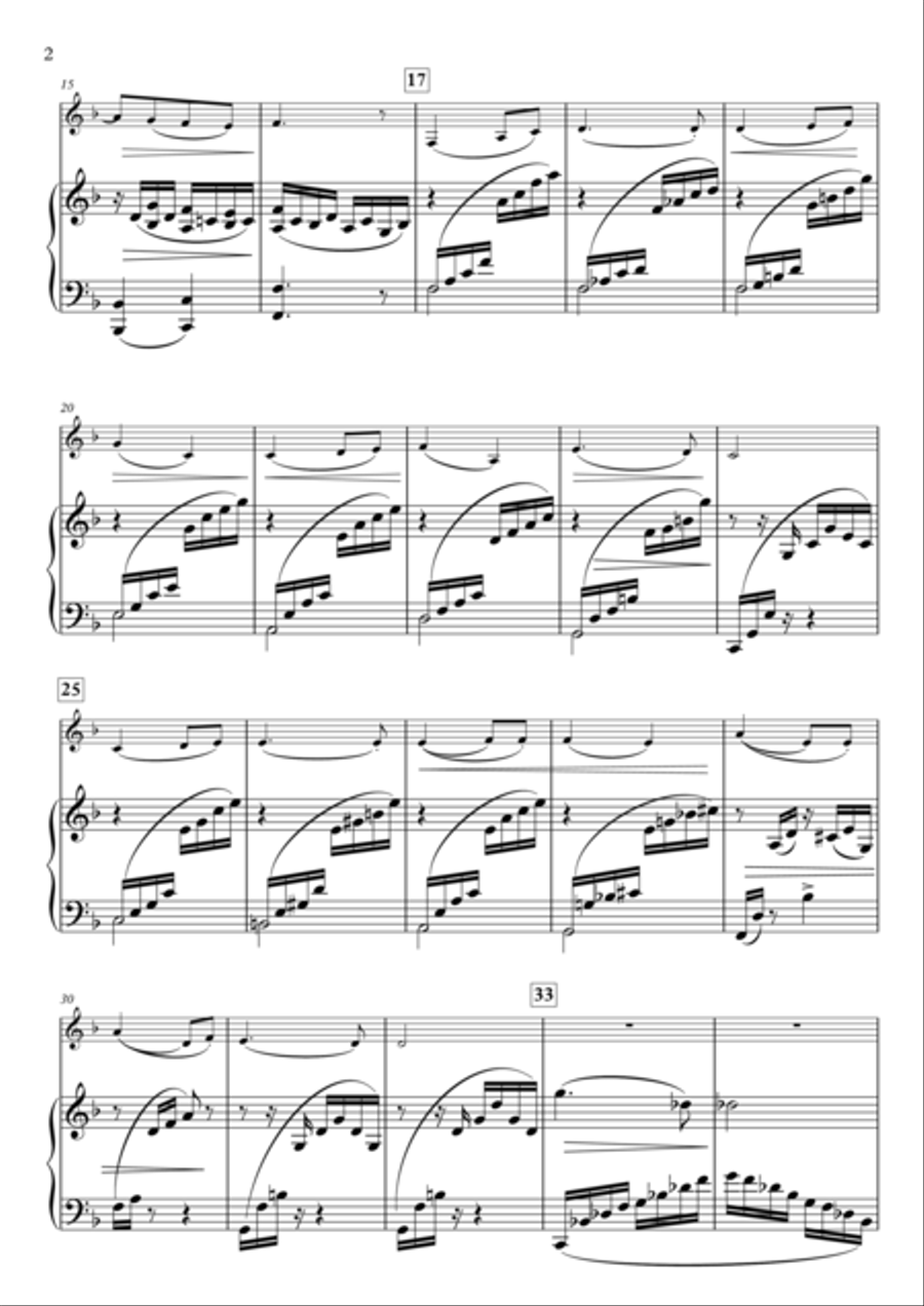 6 Salon Pieces, Op.120, No.4 ‘Dream’ for English Horn & Piano English Horn scores gallery preview page 2