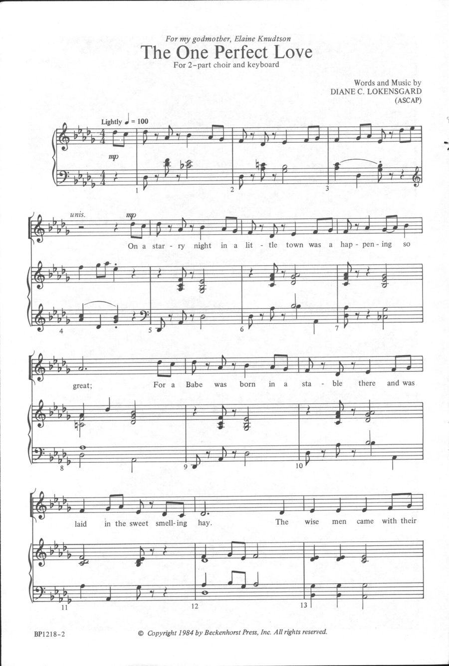 <br>Sheet music extract