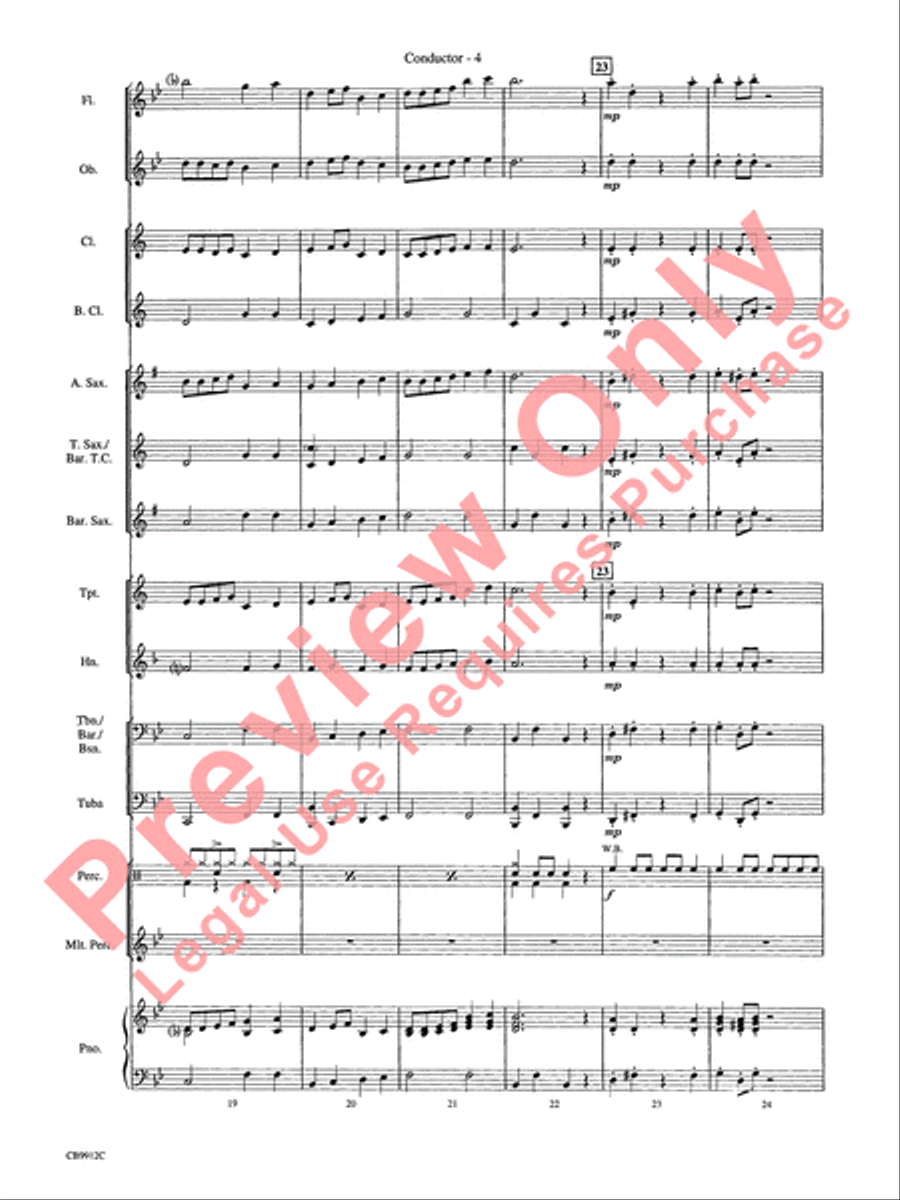 The Flintstones Meet the Jetsons Concert Band scores gallery preview page 6
