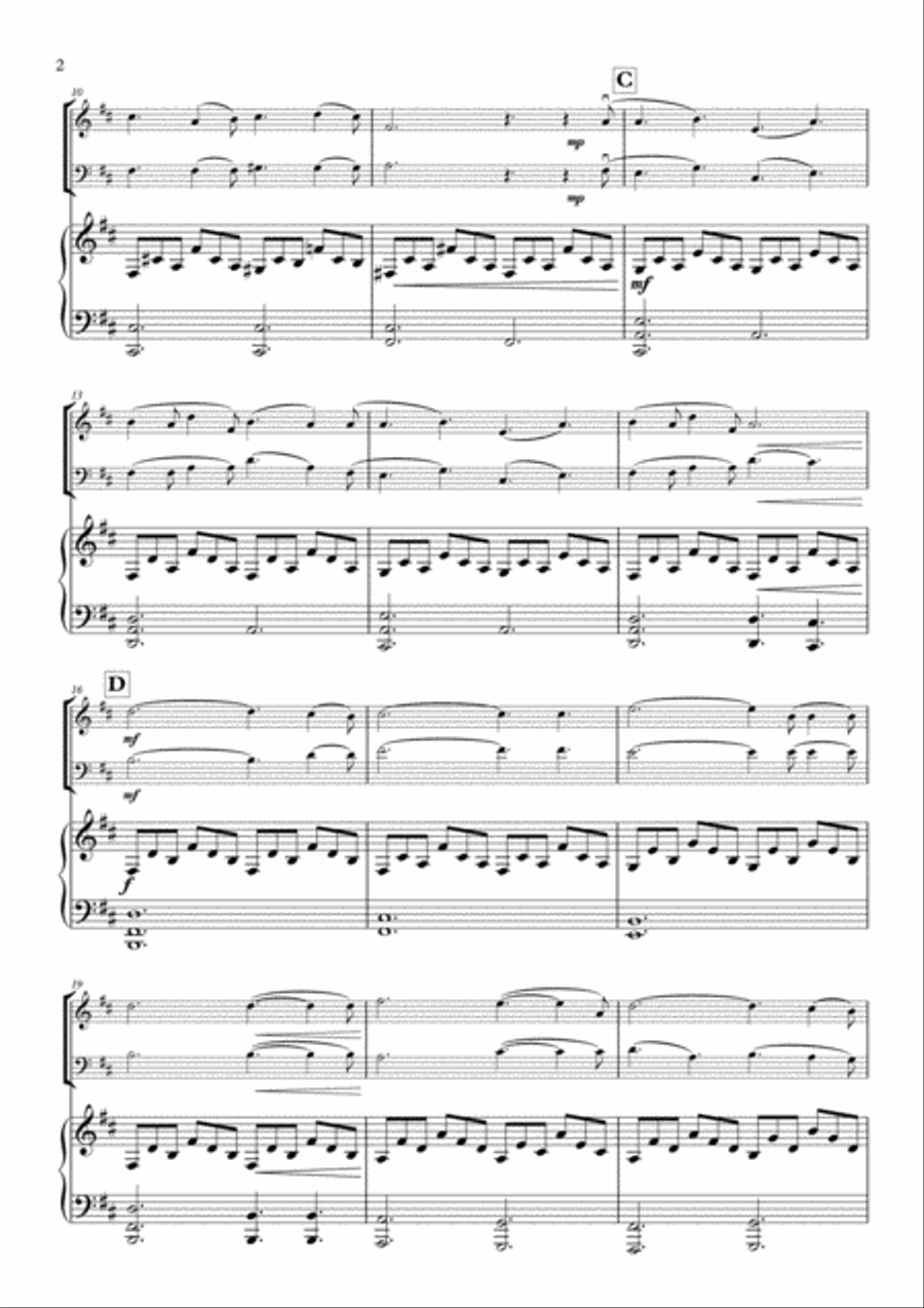 O Holy Night for Piano trio Piano Trio scores gallery preview page 3