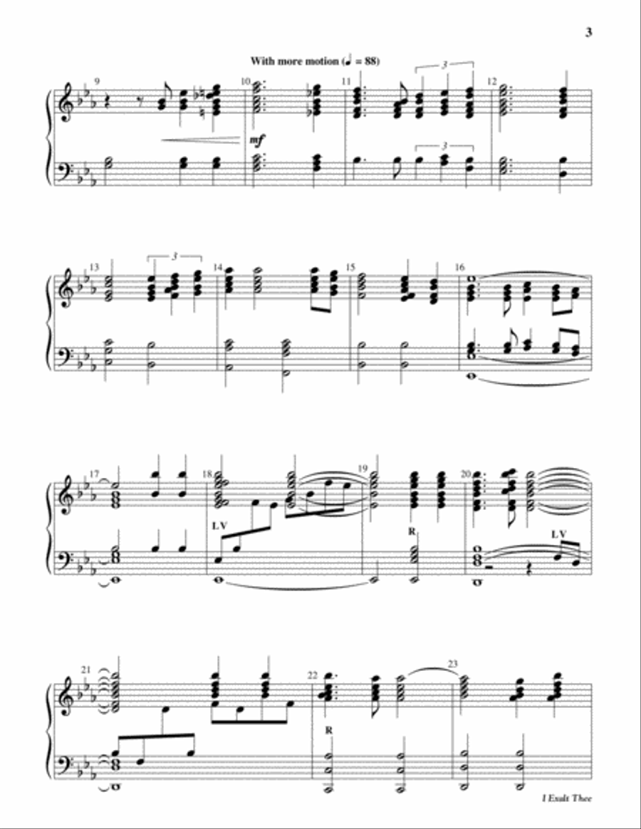 I Exalt Thee 5-Octaves scores gallery preview page 3