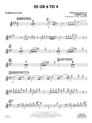 Book cover for 25 Or 6 To 4 (arr. Mike Tomaro) - Alternate Alto Sax