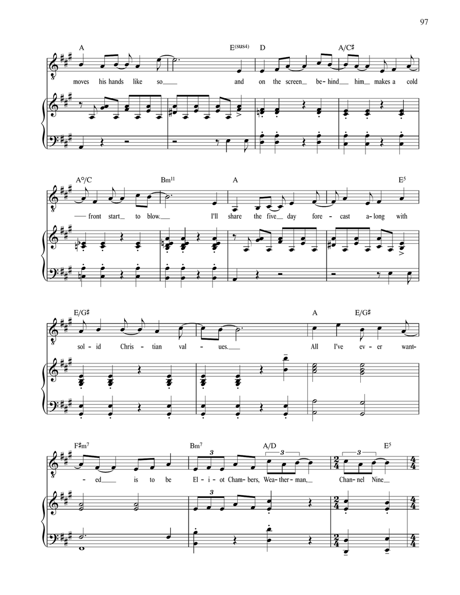 Weatherman (from Dreamland) Voice scores gallery preview page 2