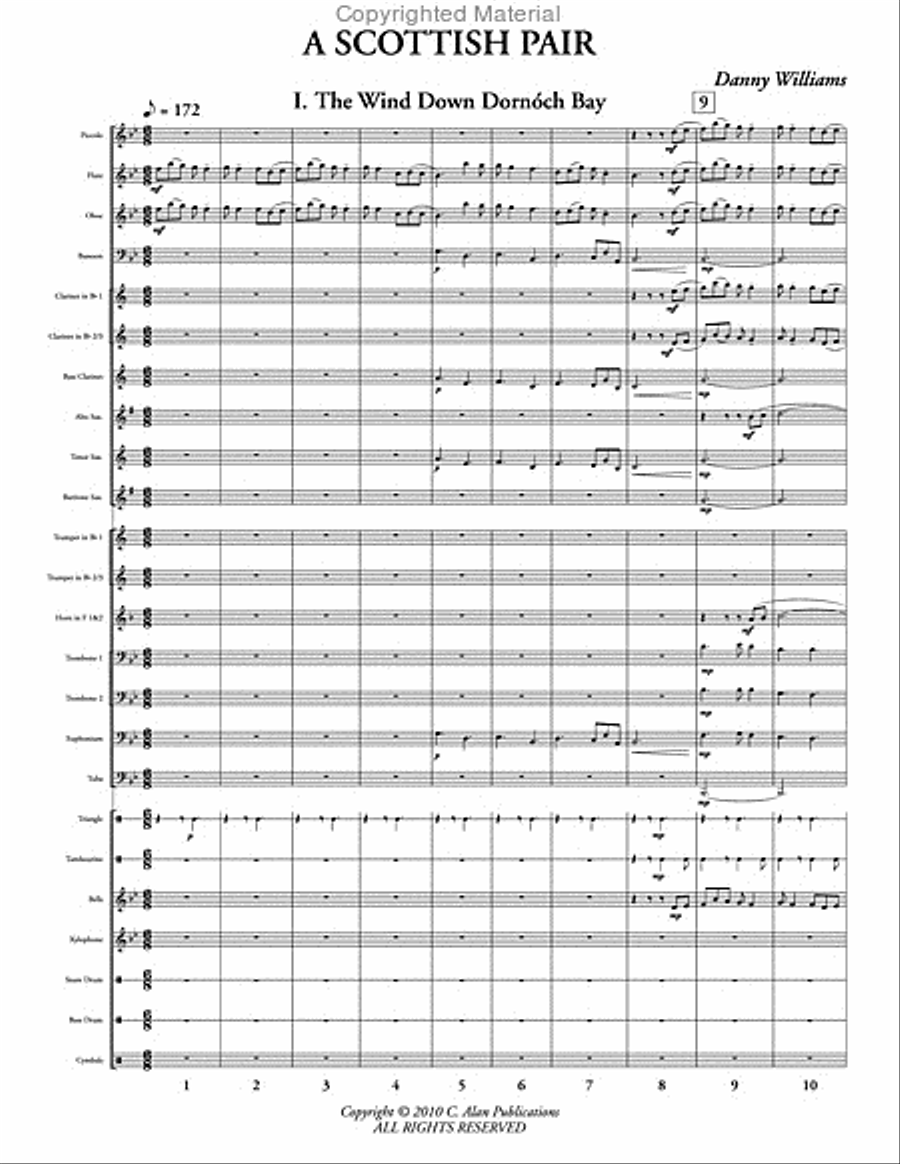 A Scottish Pair A Scottish Pair Concert Band scores gallery preview page 2