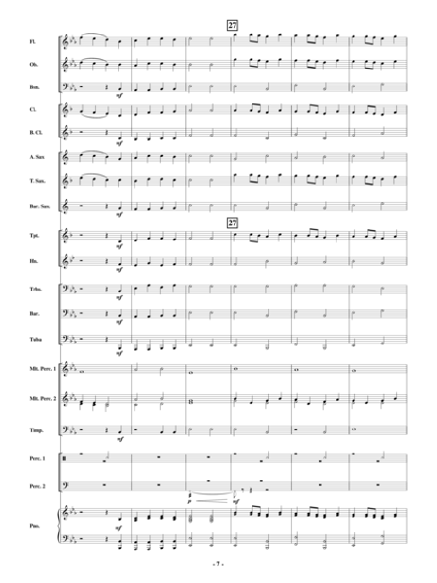Holiday Bells Are Ringing Concert Band scores gallery preview page 6
